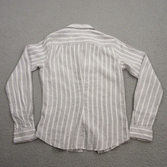 Frank & Eileen Womens "Barry" Classic Linen Tailored Fit Shirt size XS Striped‎ - Picture 4 of 11